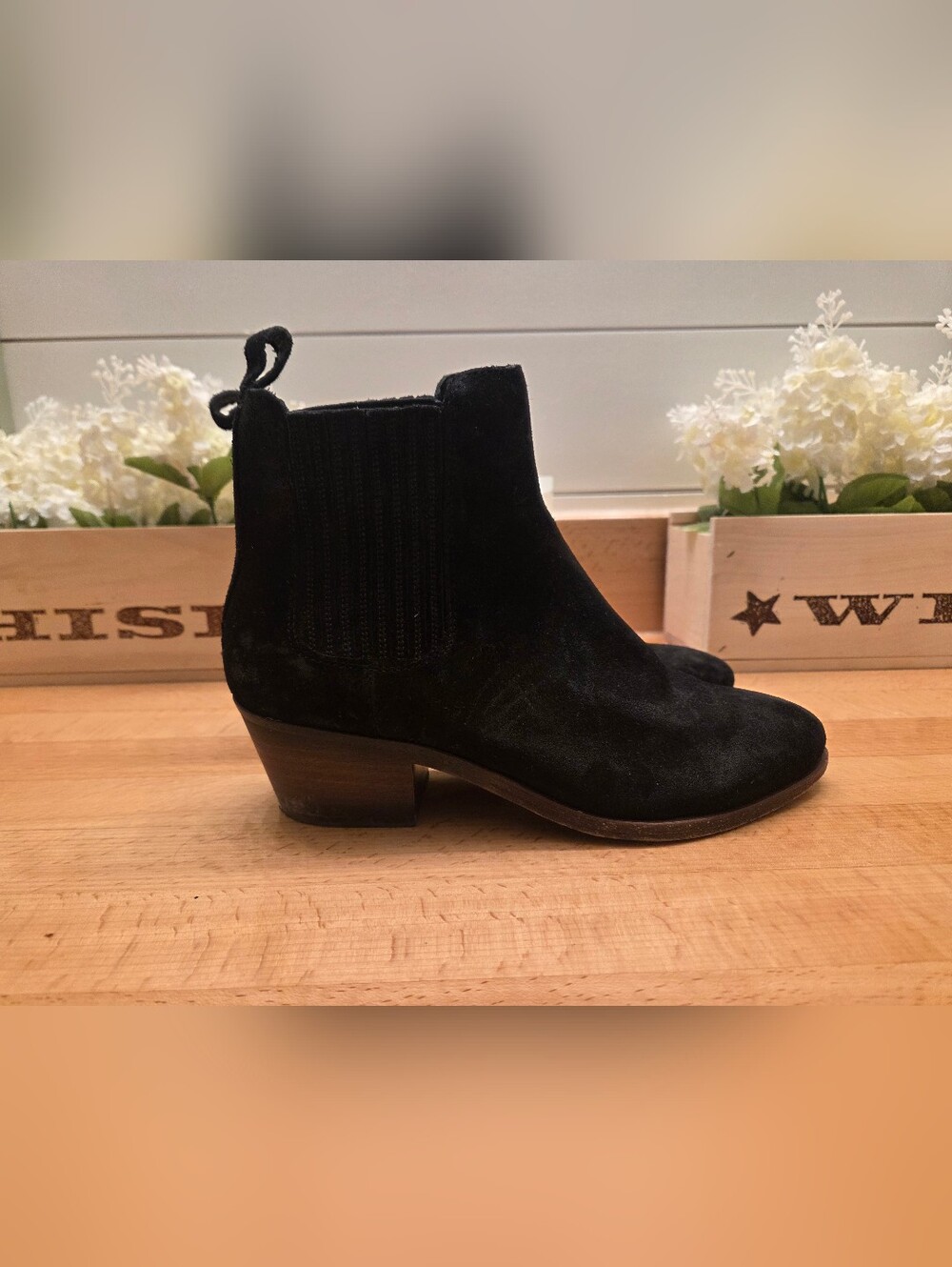 Thursday Boot Company Dreamer Booties Black Suede Women's Size 7